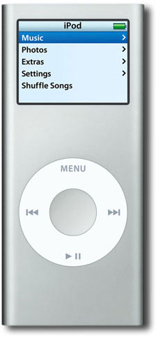 MP3 ����� APPLE iPod nano 2GigaB silver